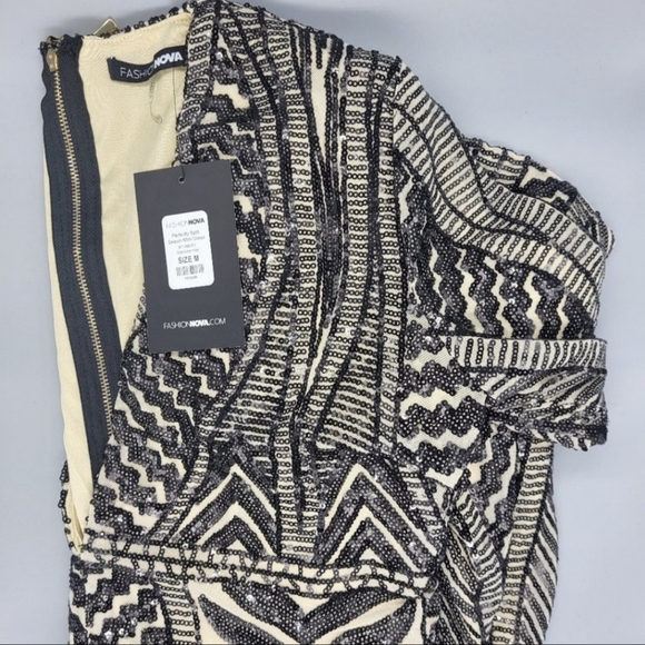 Fashion Nova Perfectly Split Sequin Mini Dress - Picture 9 of 10